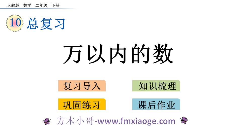 万以内的数 小学二年级下册数学教学ppt课件 方木小哥